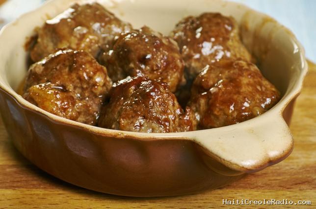 Les boulets sauce lapin de Liège, alliance roborative du sucré et du salé