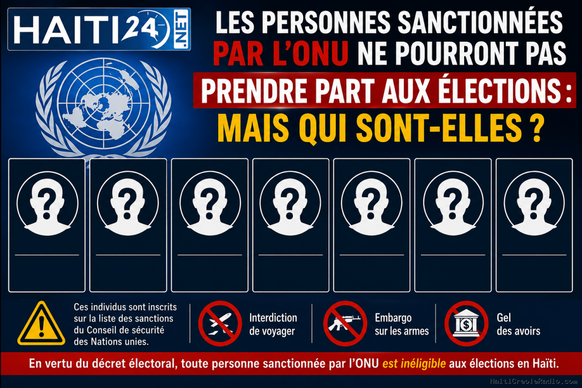 Les personnes sanctionnées par l’ONU ne pourront pas prendre part aux élections : mais qui sont-elles ?