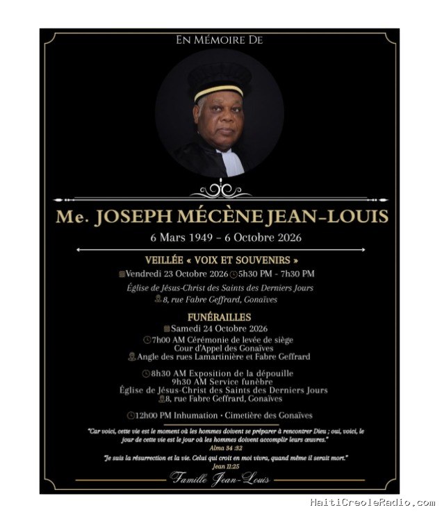Marc Eudes Pierre. – Me Joseph Mécène Jean – Louis : un modèle parti sur la pointe des pieds