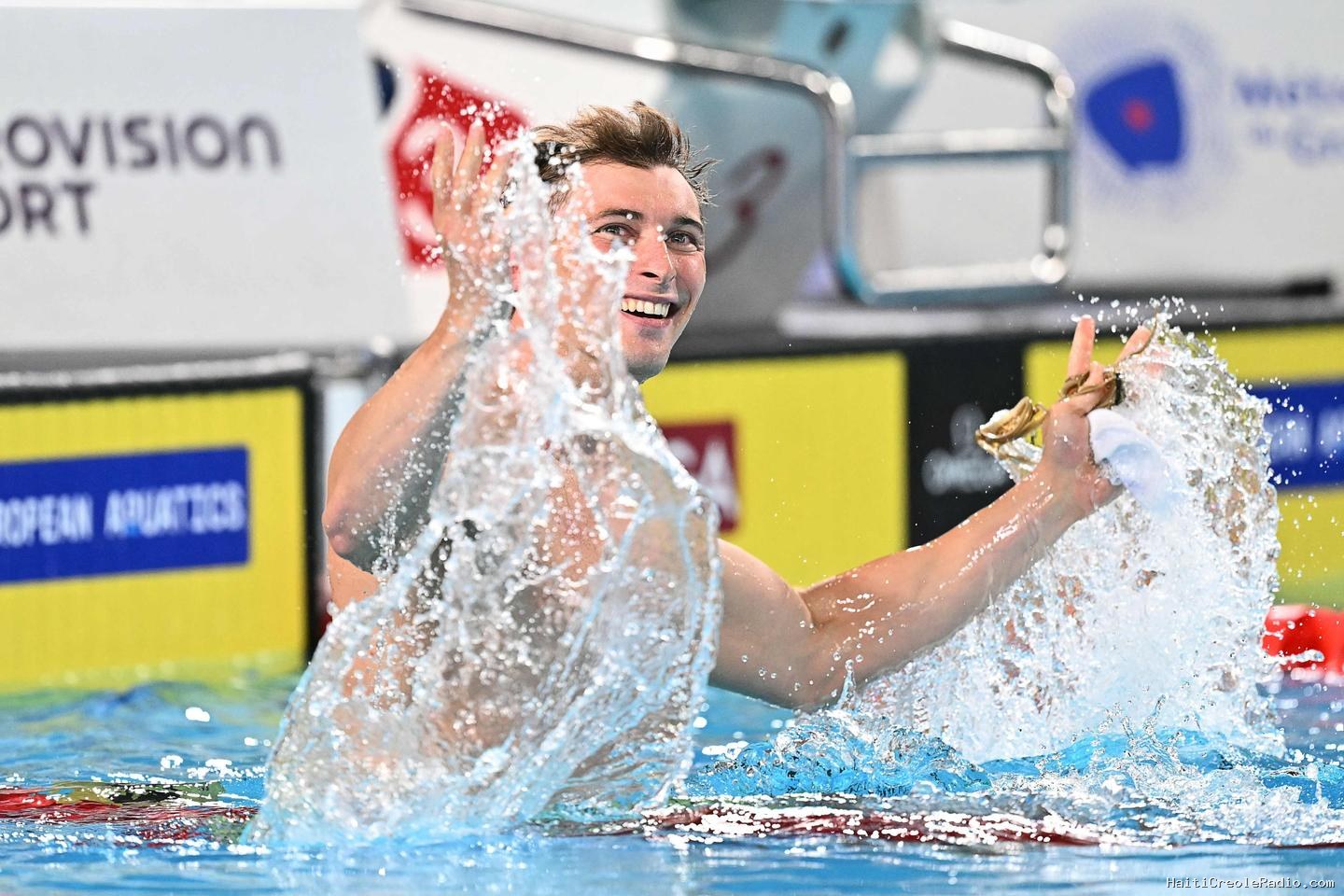 Maxime Grousset s’adjuge l’argent du 50 m papillon aux championnats d’Europe de natation