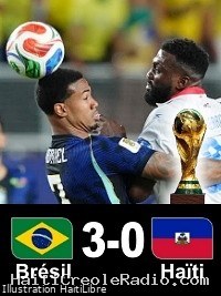 Mondial 2026 : Haïti, surclassé par le Brésil s’incline [3-0] et est éliminé (vidéo)