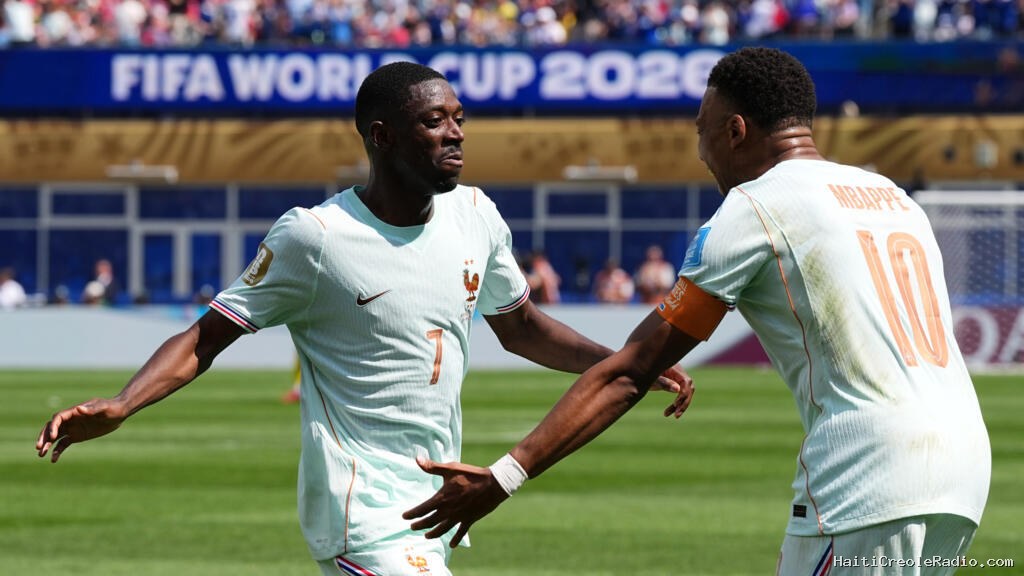 Mondial 2026: triplé de Dembélé, la France bat la Norvège à Foxborough