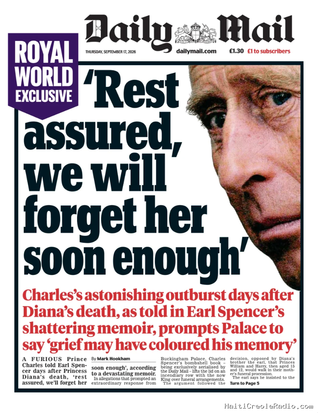 “Ne t’inquiète pas, on l’aura vite oubliée” : la phrase choc qu’aurait prononcée Charles III à propos de Diana