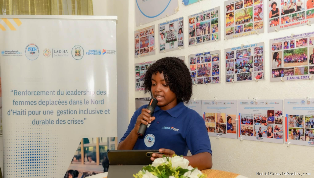 Nord d’Haïti : l’AFUCH-Nord clôture un projet consacré au leadership des femmes déplacées