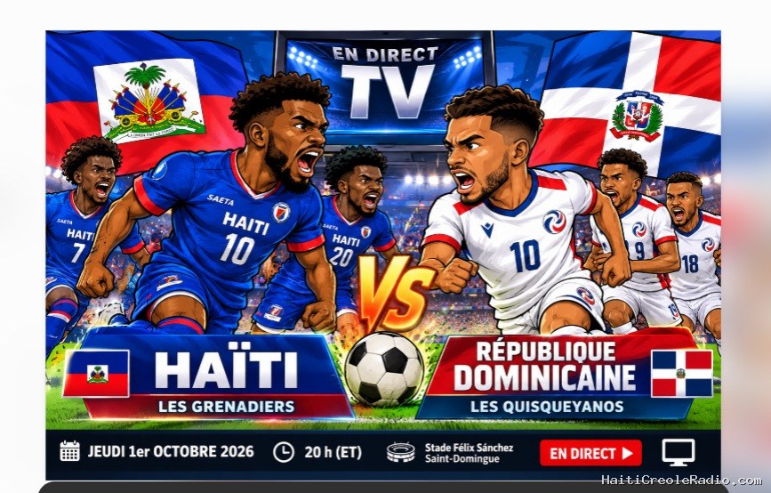 Où regarder Haïti–République dominicaine ce jeudi soir
