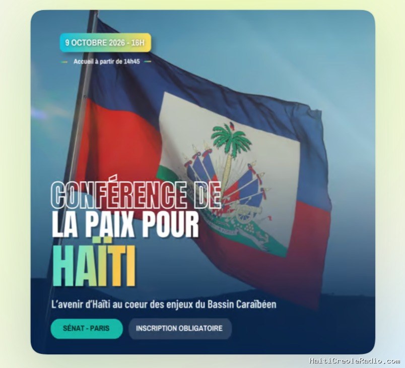 Paris | Une « Conférence de la Paix pour Haïti » organisée au Sénat français le 9 octobre