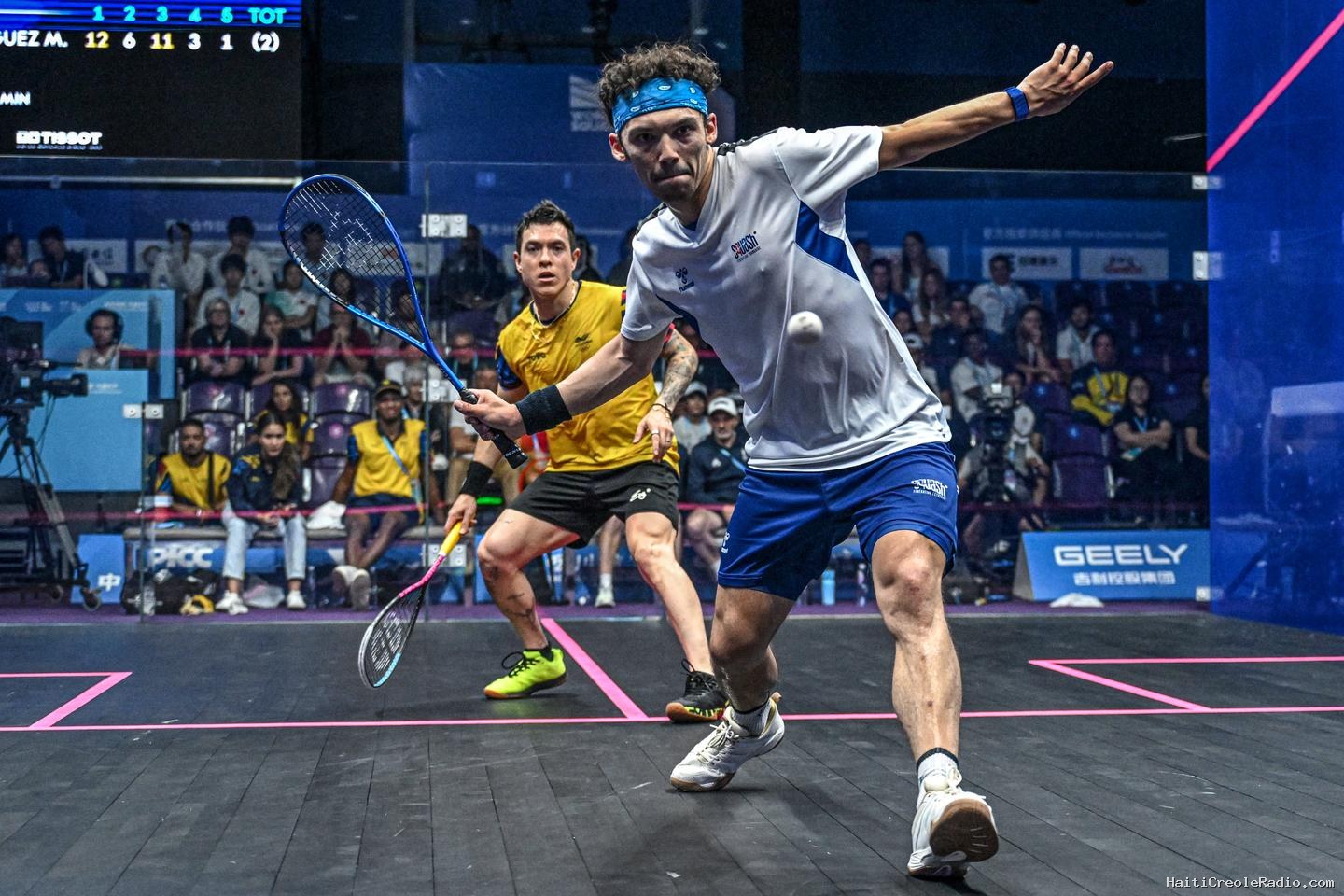 Pour Victor Crouin, la route vers les JO de Los Angeles 2028 passe par les championnats du monde de squash en Egypte