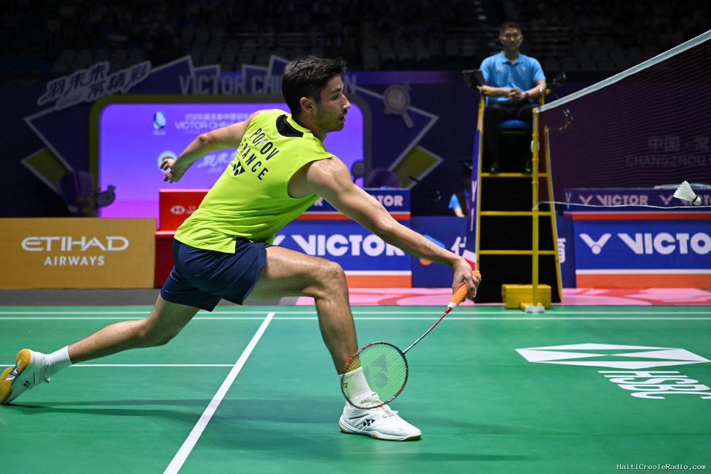 Premier Français qualifié en finale d’un tournoi Super 1000, équivalent d’un Grand Chelem au badminton, Toma Junior Popov s’incline