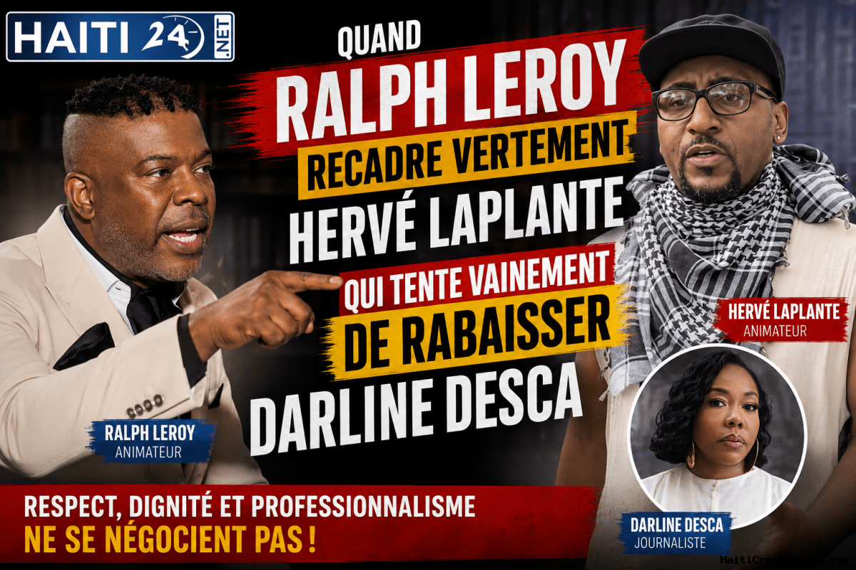 Quand Ralph Leroy recadre vertement Hervé Laplante qui tente vainement de rabaisser Darline Desca
