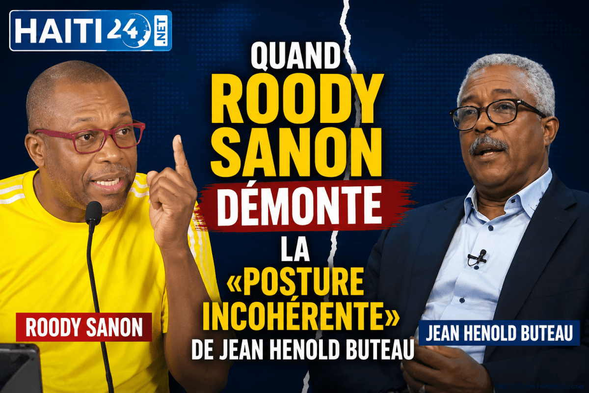 Quand Roody Sanon démonte la « posture incohérente » de Jean Henold Buteau
