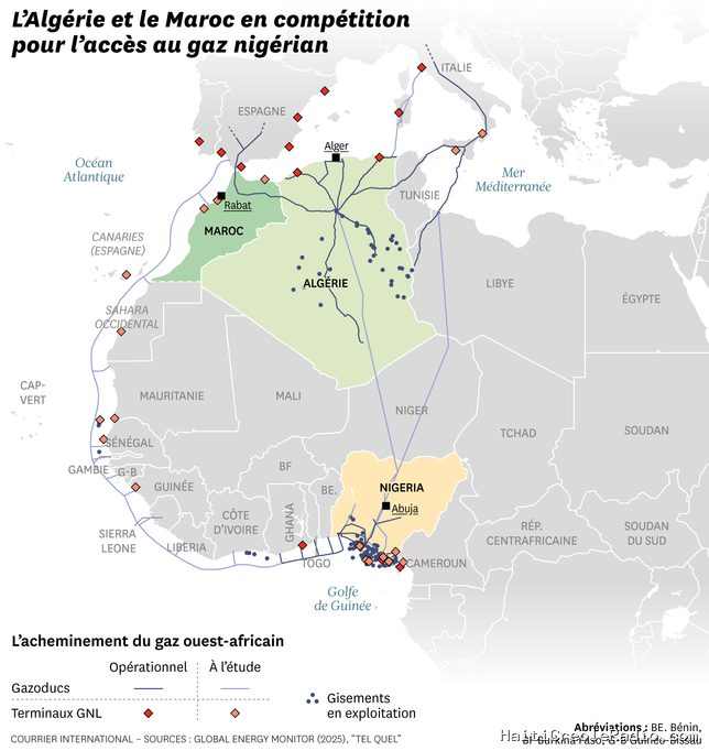 Rabat accélère sur son projet de gazoduc Afrique Atlantique, concurrent de celui d’Alger