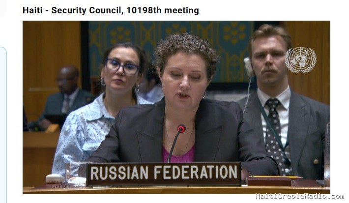 RUSSIE | CONSEIL DE SÉCURITÉ — INTERVENTION SUR HAÏTI ET LE MASSACRE DE KENSCOFF