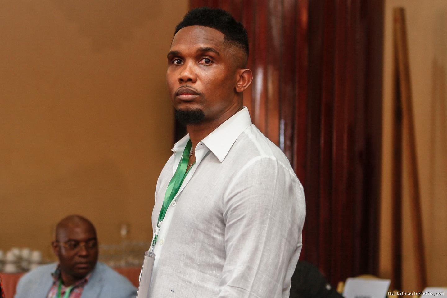 Samuel Eto’o, président de la fédération camerounaise, soutient Gianni Infantino, qui « a changé le football » à la tête de la FIFA