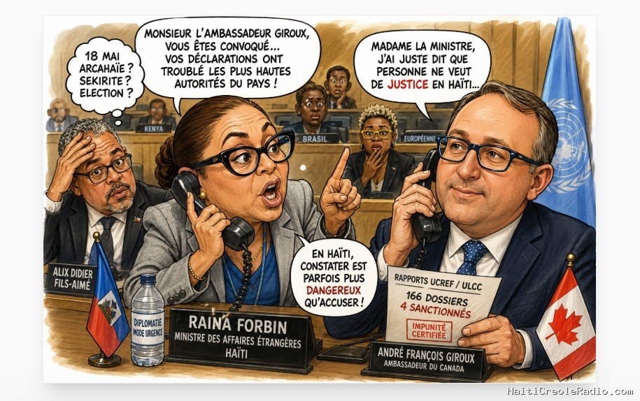 Sketch — Allô Giroux ? Ici Raina : ne dites pas trop fort que la justice dort