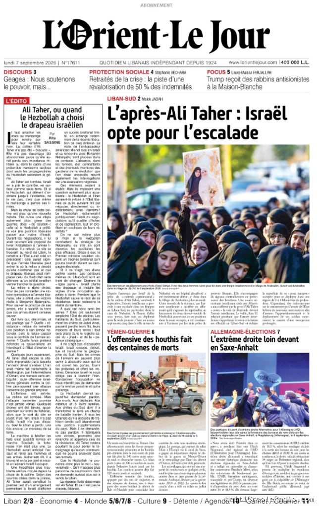 Week-end sanglant dans le sud du Liban : “Israël opte pour l’escalade”